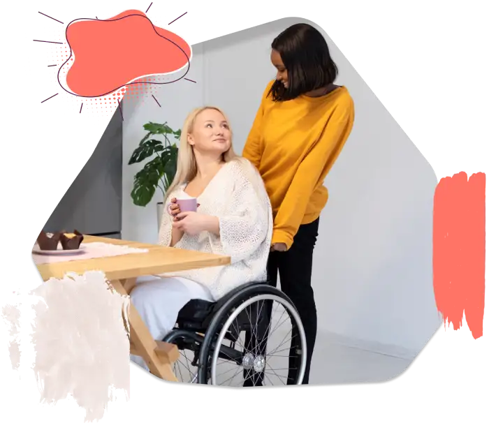 NDIS Services - A lady and Girl Smiling